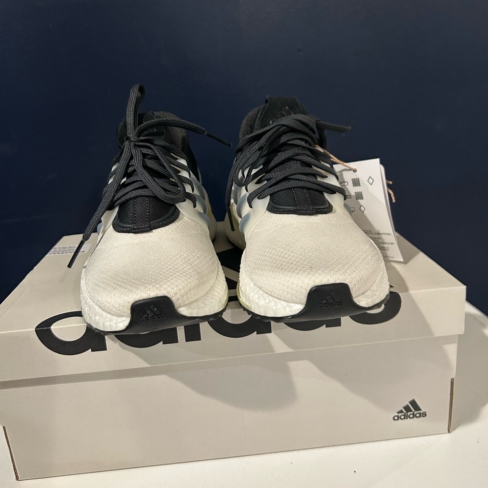 Adidas X_PLRboost Big Kid Size 3.5 White Athletic Running Sneakers Shoes IF0629 - Picture 3 of 6